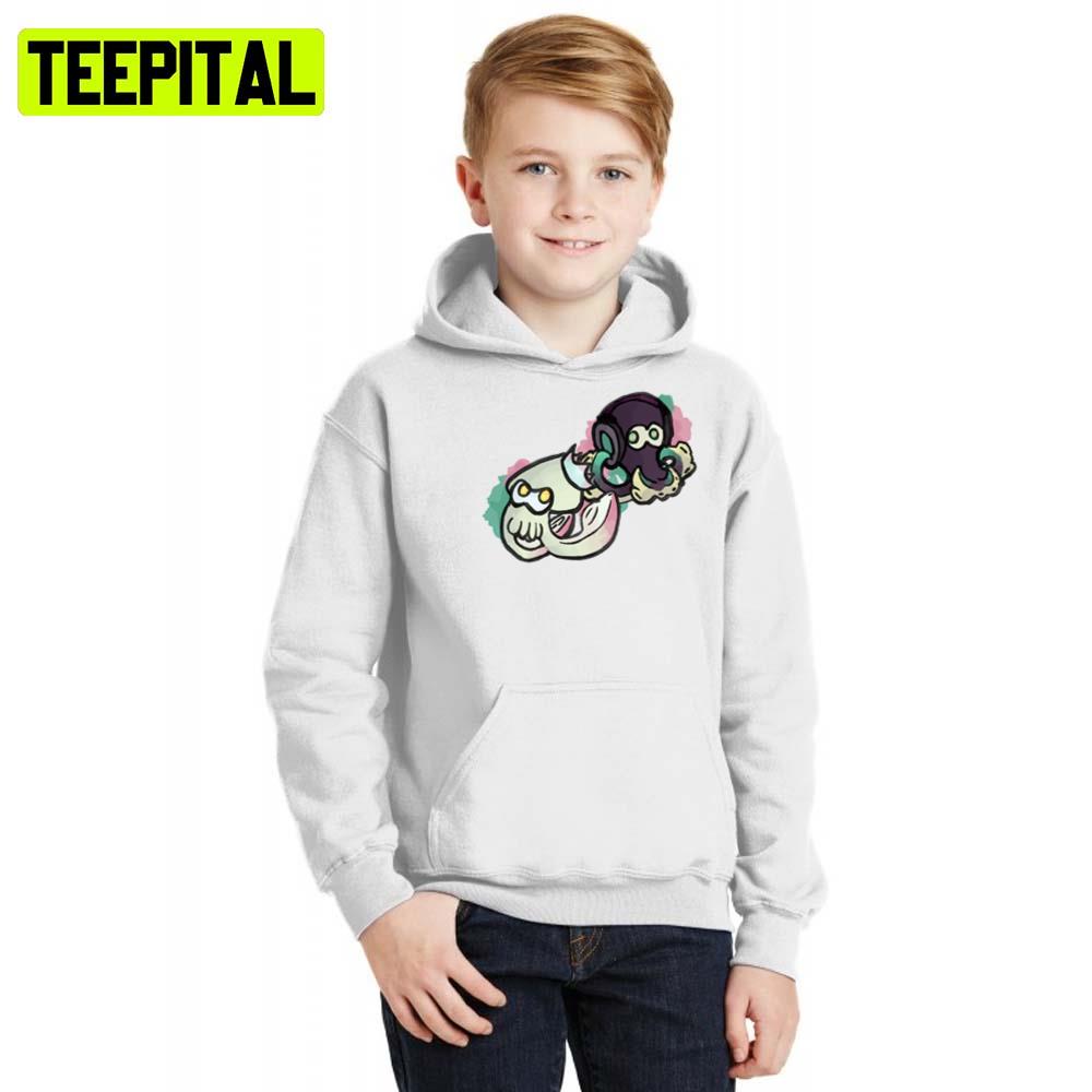 Squid And Octopus Splatoon Game Hoodie Squid And Octopus Splatoon Game Hoodie