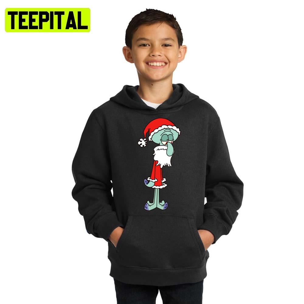 Squidward Santa Spongebob Squarepants Hoodie Squidward Santa Spongebob Squarepants Hoodie