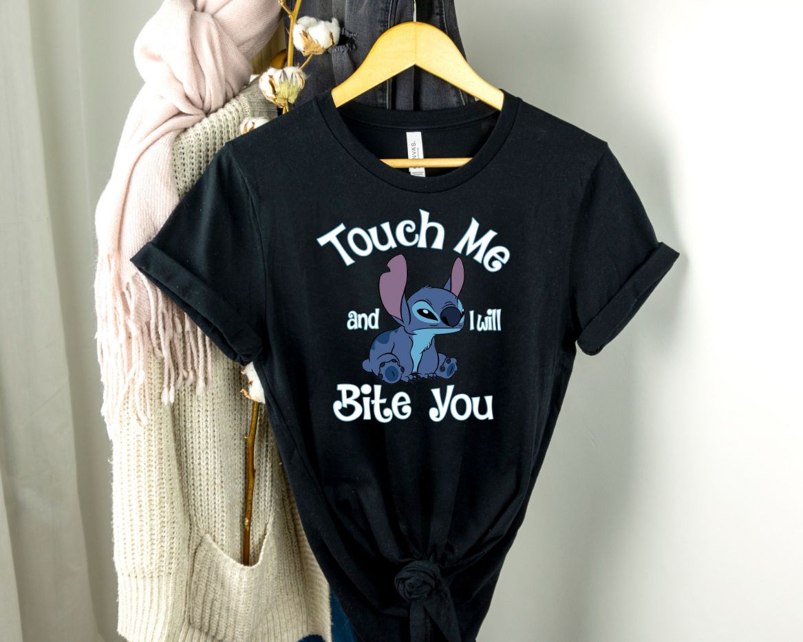 Stitch Touch Me And I Will Bite You Shirt Stitch Touch Me And I Will Bite You Shirt