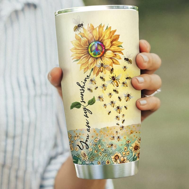 Sunflower Bee Stainless Steel Cup Sunflower Bee Stainless Steel Cup