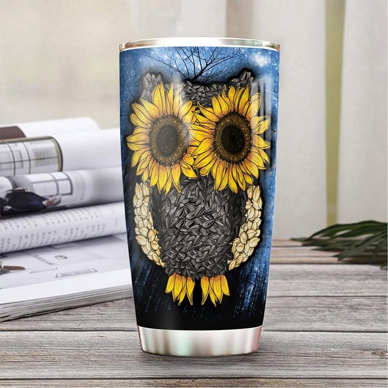 Sunflower Owl Stainless Steel Cup Sunflower Owl Stainless Steel Cup