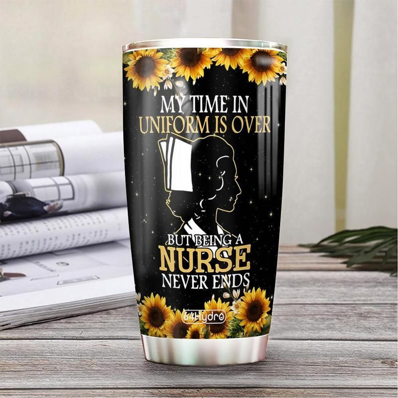 Sunflower Retired Nurse Stainless Steel Cup Sunflower Retired Nurse Stainless Steel Cup