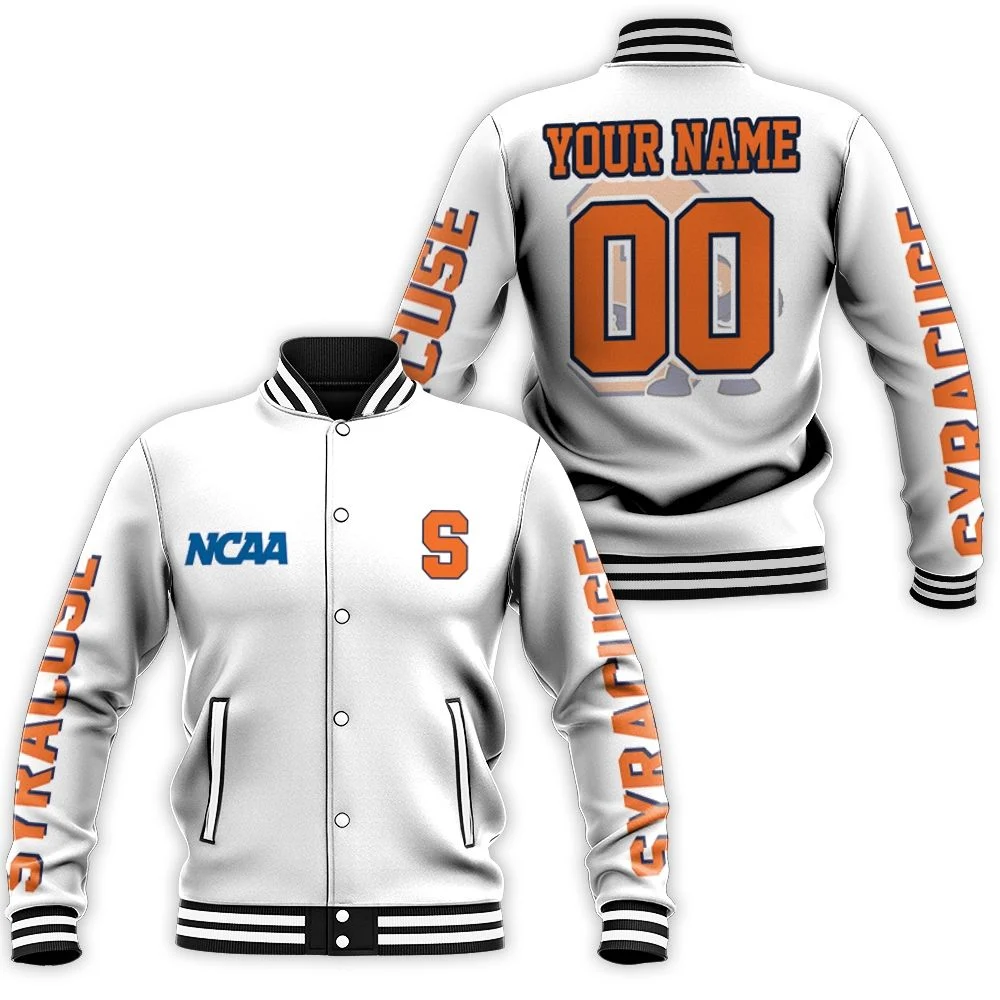 Syracuse Orange Ncaa Bomber 3d Personalized Baseball Jacket Syracuse Orange Ncaa Bomber 3d Personalized Baseball Jacket
