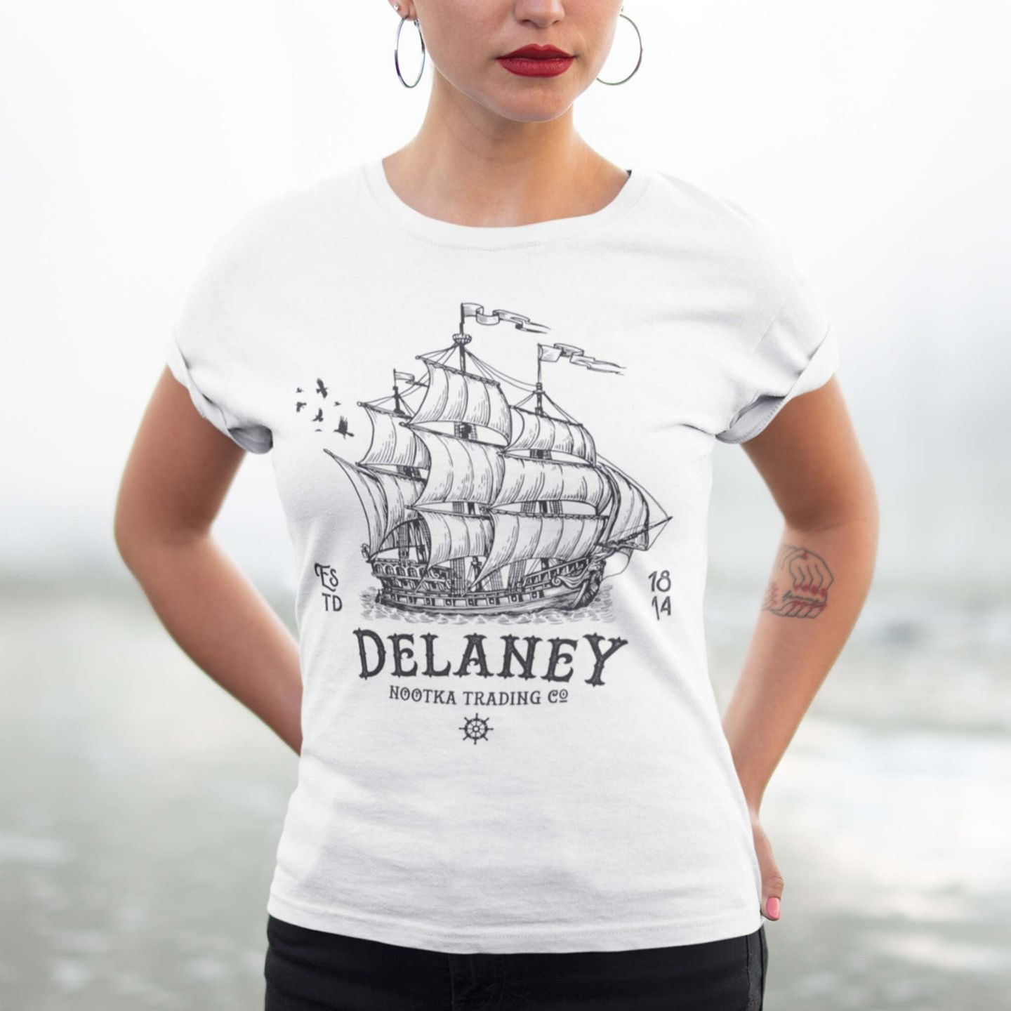 Taboo Delaney Nootka Trading Company Vintage Ship Unisex T-Shirt Taboo Delaney Nootka Trading Company Vintage Ship Unisex T-Shirt