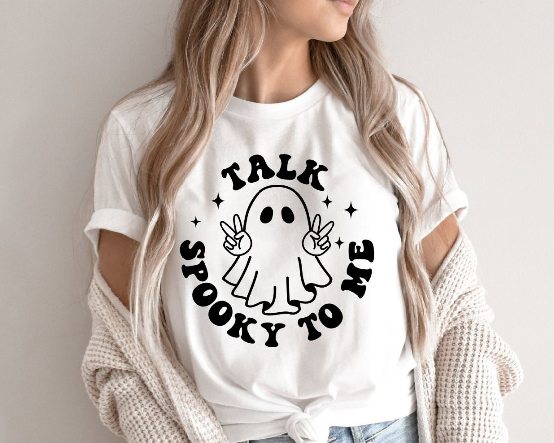 Talk Spooky to me SVG Halloween T-Shirt Talk Spooky to me SVG Halloween T-Shirt