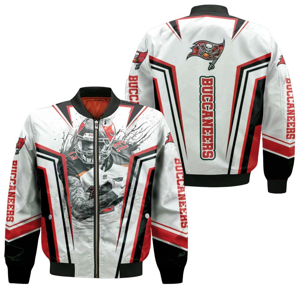 Tampa Bay Buccaneers Mike Evans 13 For Fans Bomber Jacket Tampa Bay Buccaneers Mike Evans 13 For Fans Bomber Jacket