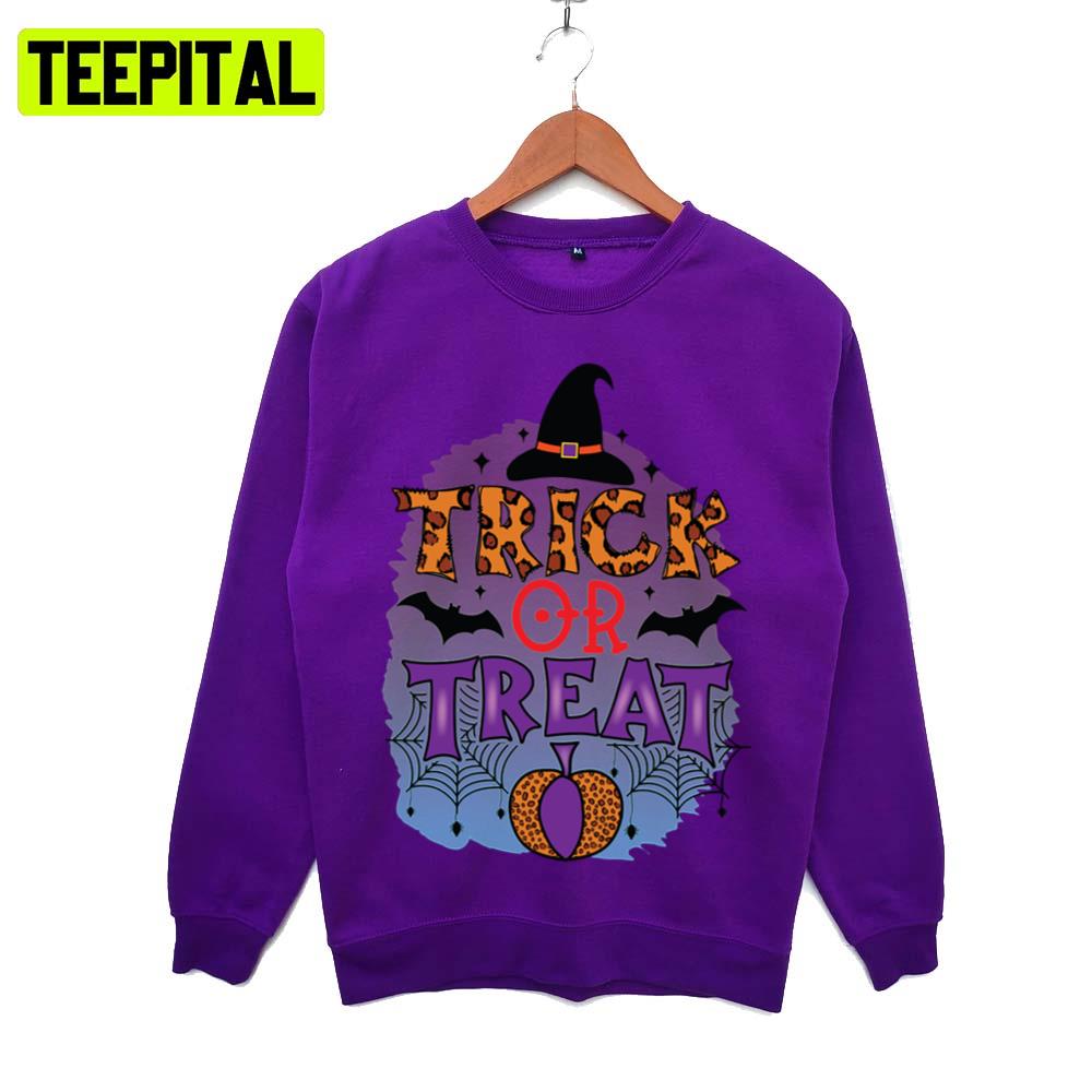Text Art Trick Or Treat Halloween Illustration Hoodie Text Art Trick Or Treat Halloween Illustration Hoodie