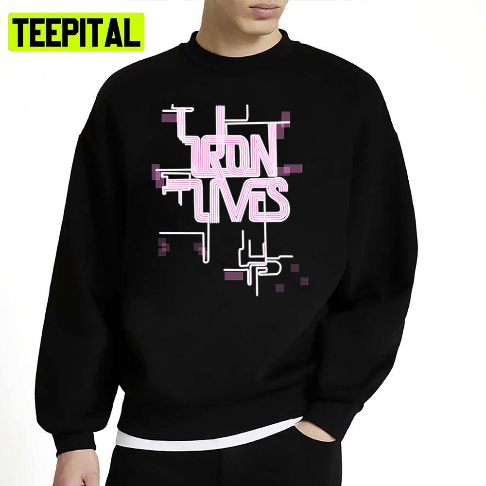 Text Tron Lives Graphic Illustration Unisex Sweatshirt Text Tron Lives Graphic Illustration Unisex Sweatshirt