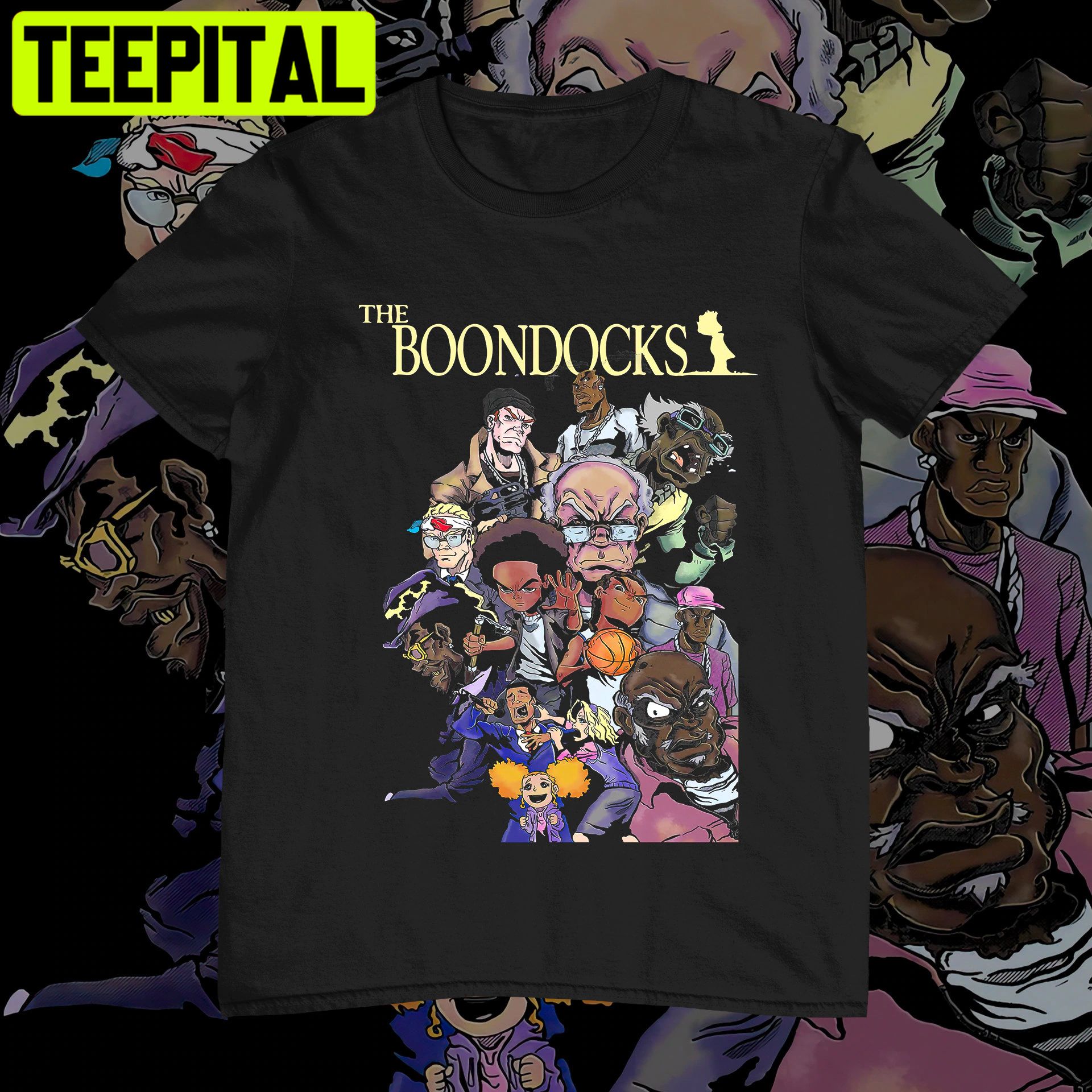 The Boondocks Homage Vintage Trending Unisex Shirt The Boondocks Homage Vintage Trending Unisex Shirt