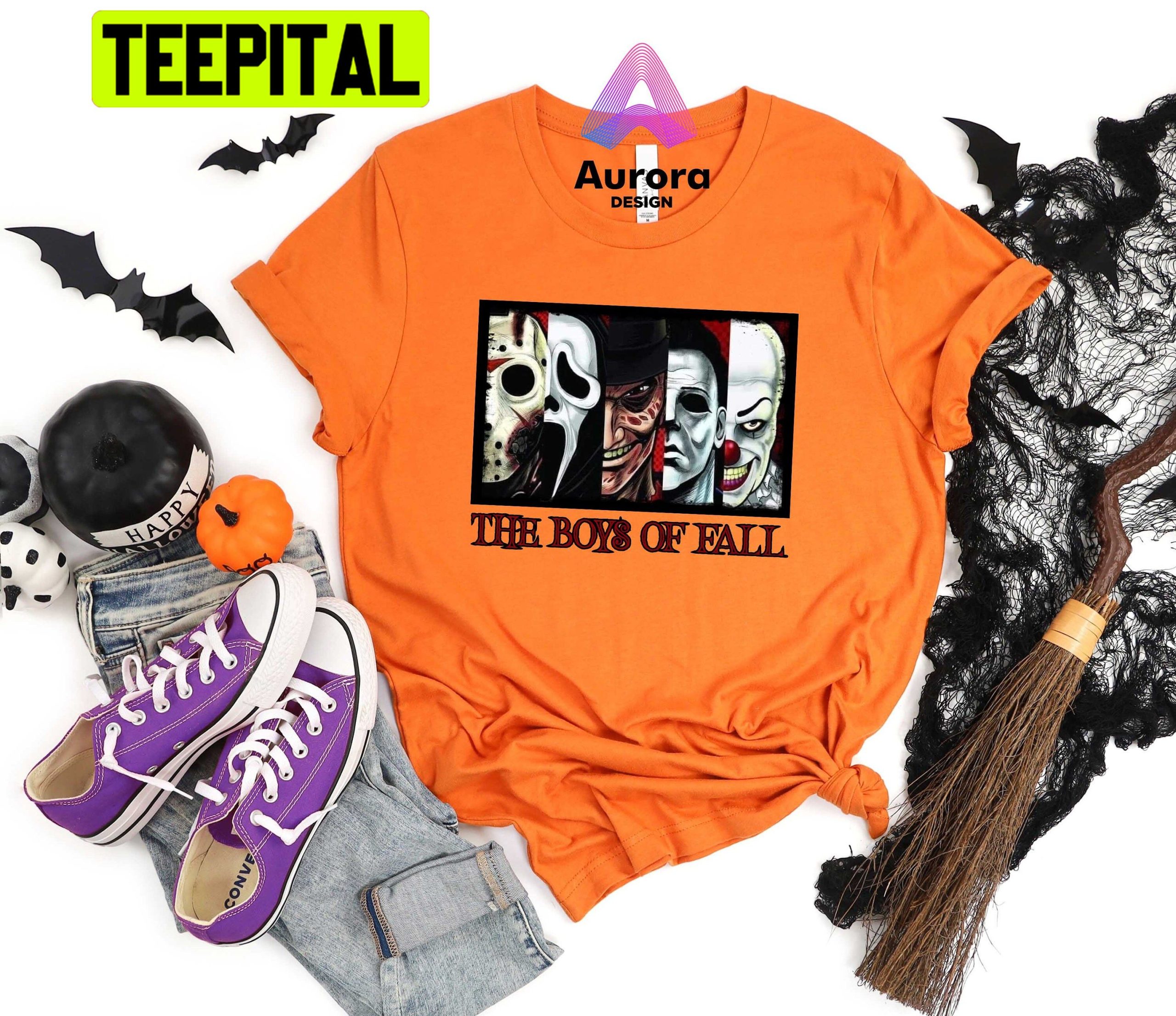 The Boys Of Fall Halloween Party Horror Movie Trending Unisex Shirt The Boys Of Fall Halloween Party Horror Movie Trending Unisex Shirt