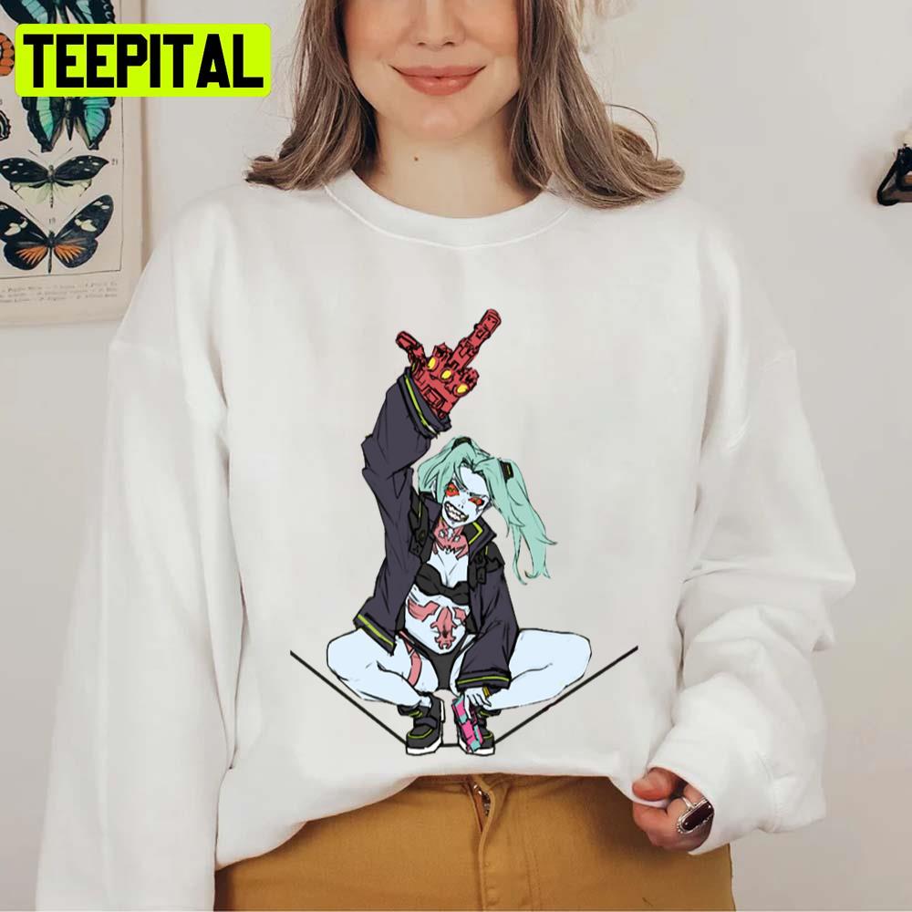 The Cool Girl Cyberpunk Edgerunners Rebecca Unisex Sweatshirt The Cool Girl Cyberpunk Edgerunners Rebecca Unisex Sweatshirt
