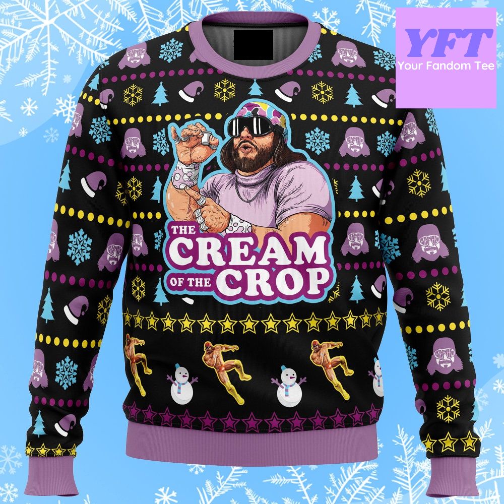 The Cream Of The Crop Pro Wrestling Macho Randy Savage 3d Ugly Christmas Sweater The Cream Of The Crop Pro Wrestling Macho Randy Savage 3d Ugly Christmas Sweater