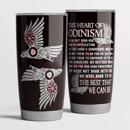 The Heart Of Odinism Stainless Steel Cup The Heart Of Odinism Stainless Steel Cup