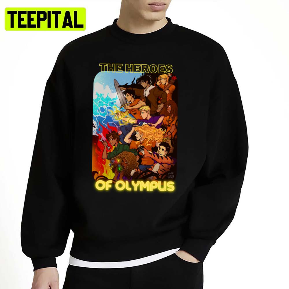The Heroes Of Olympus Animated Art Unisex Sweatshirt The Heroes Of Olympus Animated Art Unisex Sweatshirt