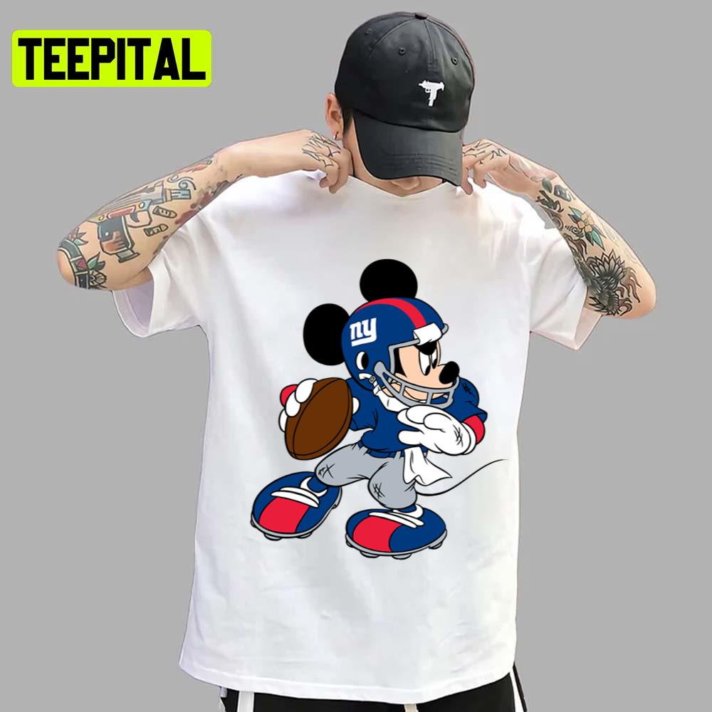 The Mickey Mouse New York Giants Unisex T-Shirt The Mickey Mouse New York Giants Unisex T-Shirt