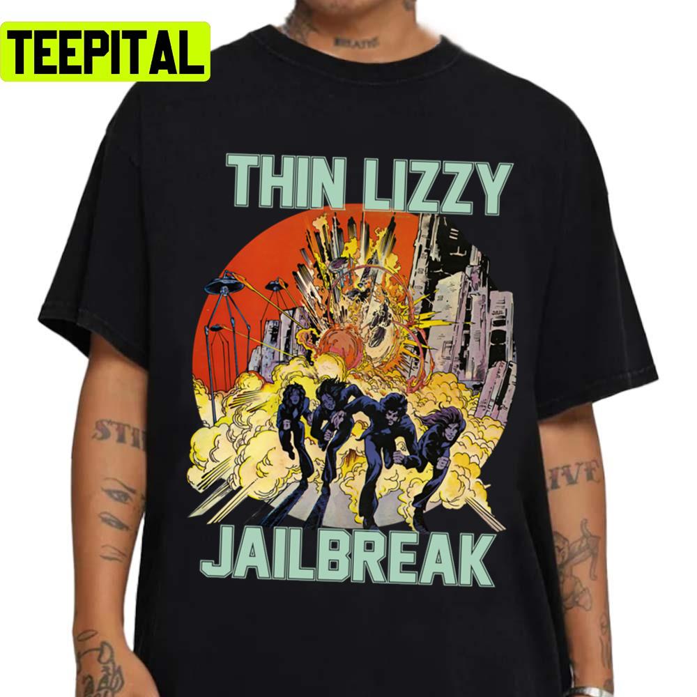 Thin Lizzy Jailbreak Explosion Vintage Unisex Sweatshirt Thin Lizzy Jailbreak Explosion Vintage Unisex Sweatshirt