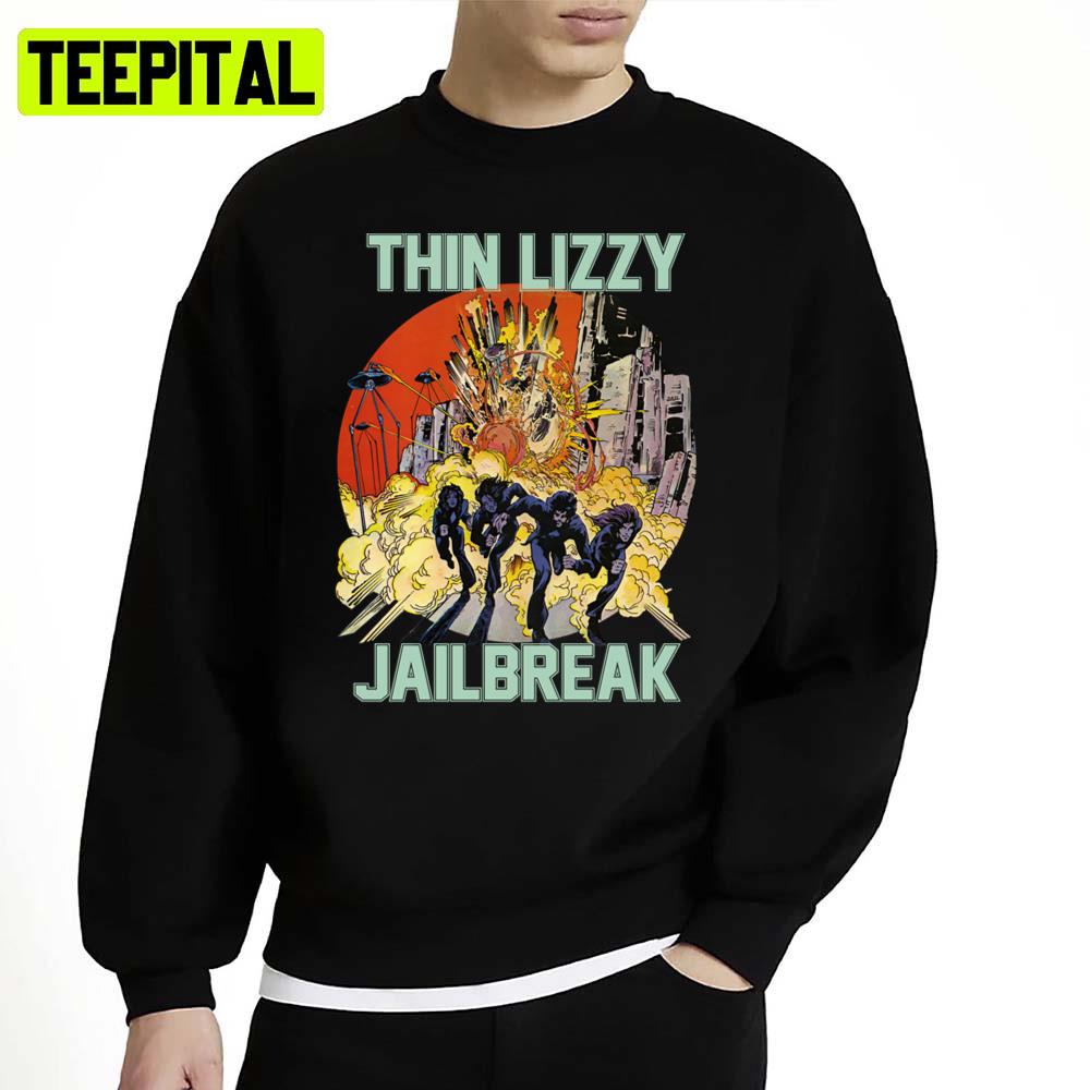 Thin Lizzy Jailbreak Explosion Vintage Unisex Sweatshirt Thin Lizzy Jailbreak Explosion Vintage Unisex Sweatshirt