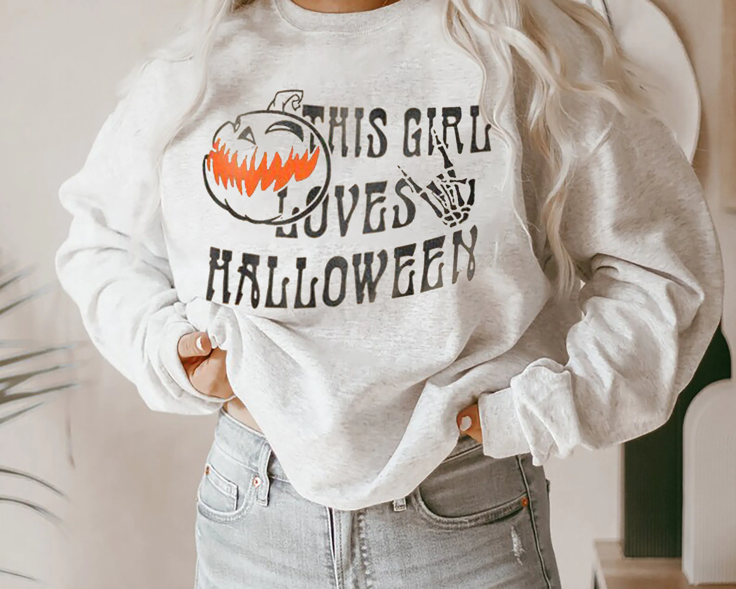 This Girl Loves Girl Loves Falls Pumpkin Halloween Unisex Sweatshirt This Girl Loves Girl Loves Falls Pumpkin Halloween Unisex Sweatshirt