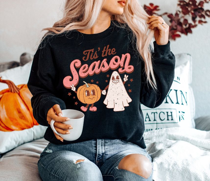 Tis The Season To Be Spooky Halloween Sweatshirt Tis The Season To Be Spooky Halloween Sweatshirt