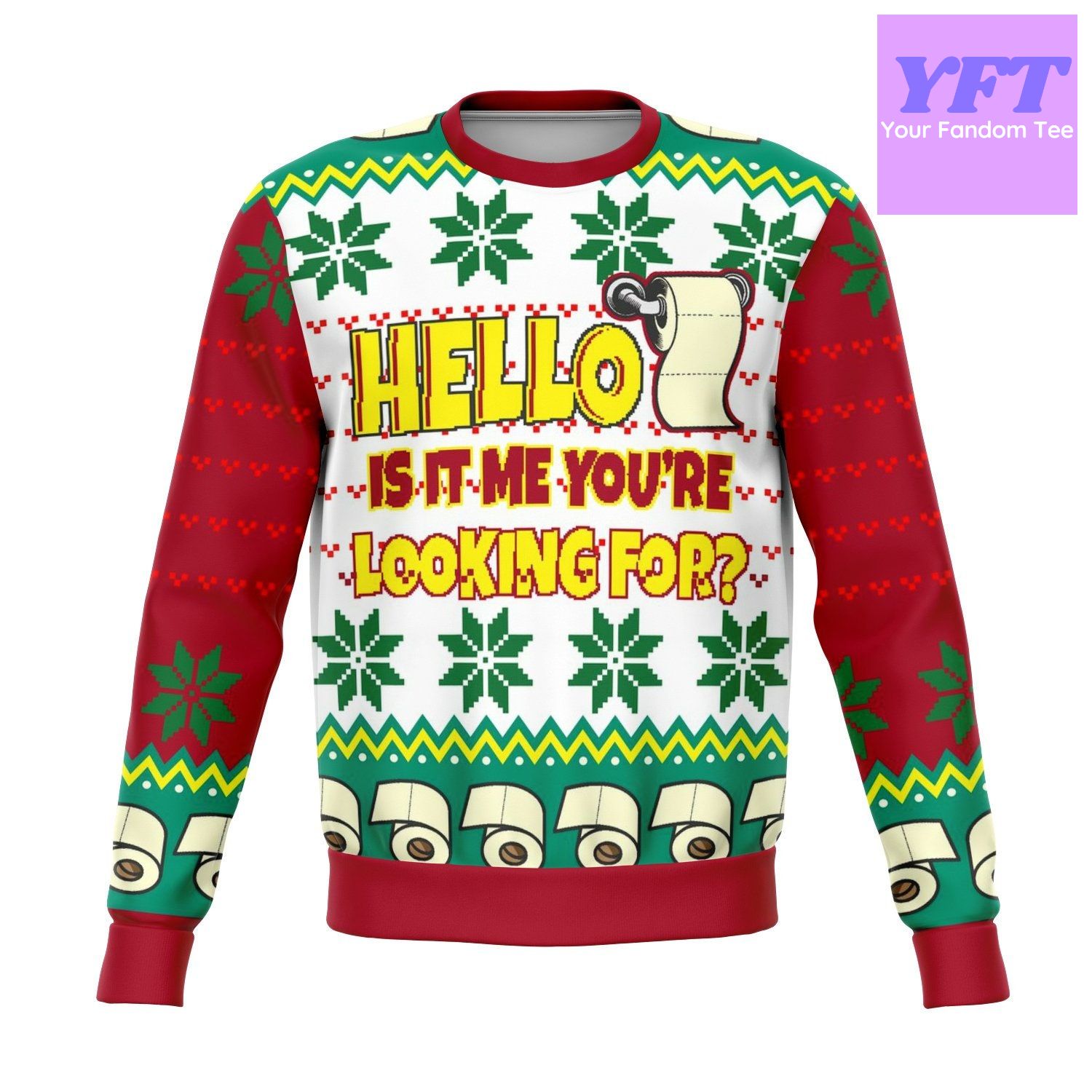Tissue Hello Meme 2022 Design 3d Ugly Christmas Sweater Tissue Hello Meme 2022 Design 3d Ugly Christmas Sweater