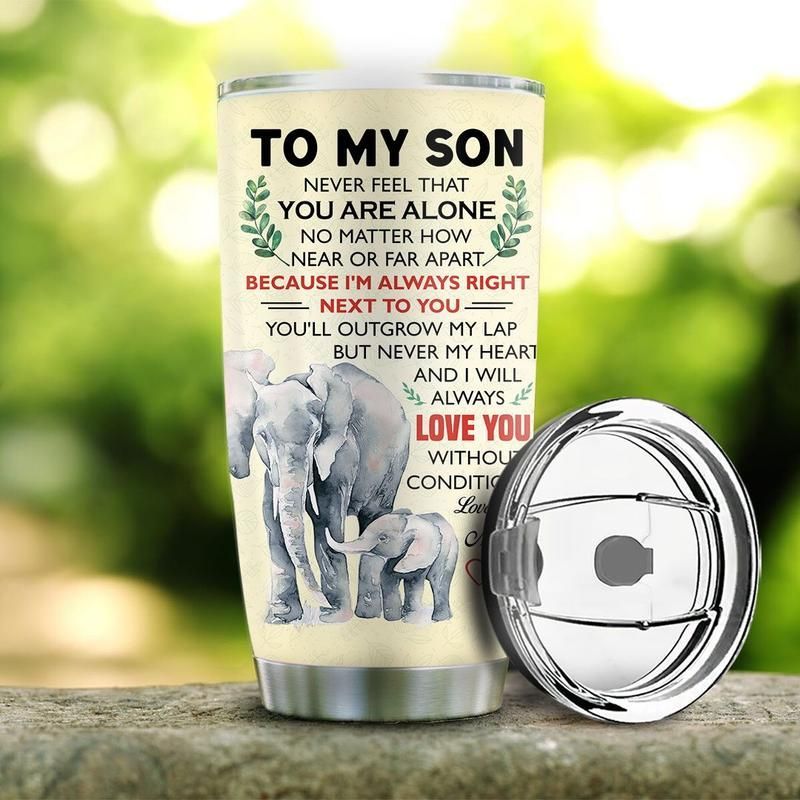 To My Son Elephants Stainless Steel Cup To My Son Elephants Stainless Steel Cup