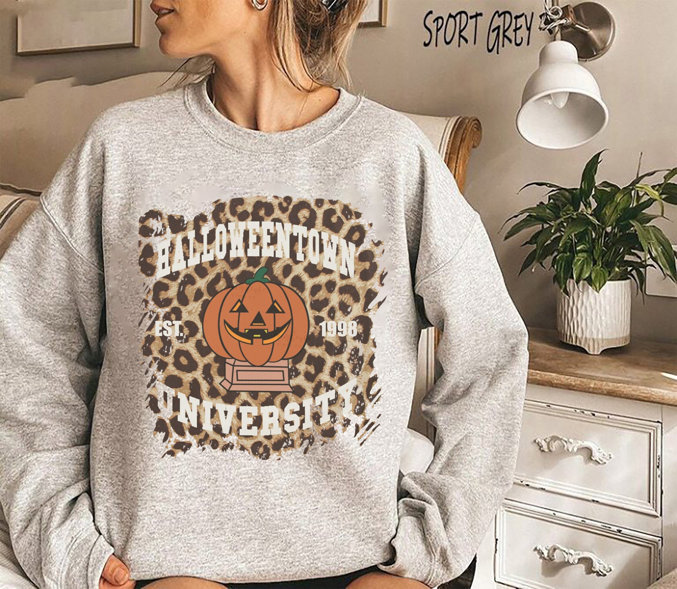 Town Est 1998 Town University Town Falls School Pumpkin Halloween Unisex Sweatshirt Town Est 1998 Town University Town Falls School Pumpkin Halloween Unisex Sweatshirt