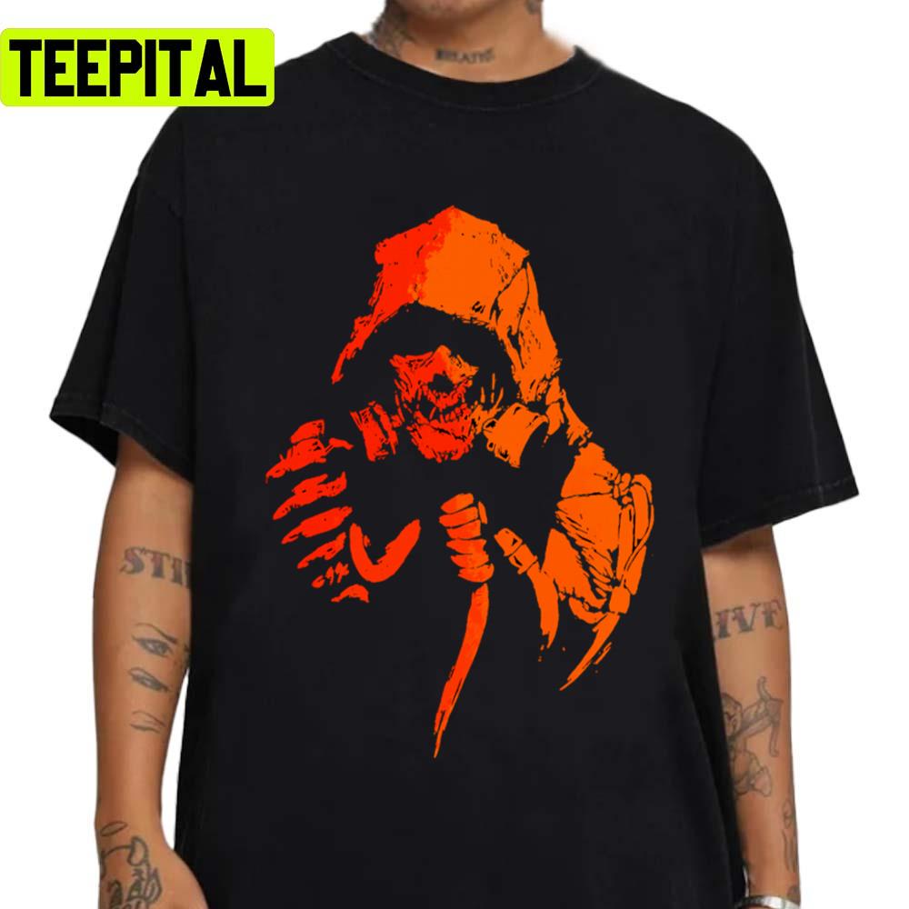 Toxic Crow Orange Halloween Graphic Unisex Sweatshirt Toxic Crow Orange Halloween Graphic Unisex Sweatshirt