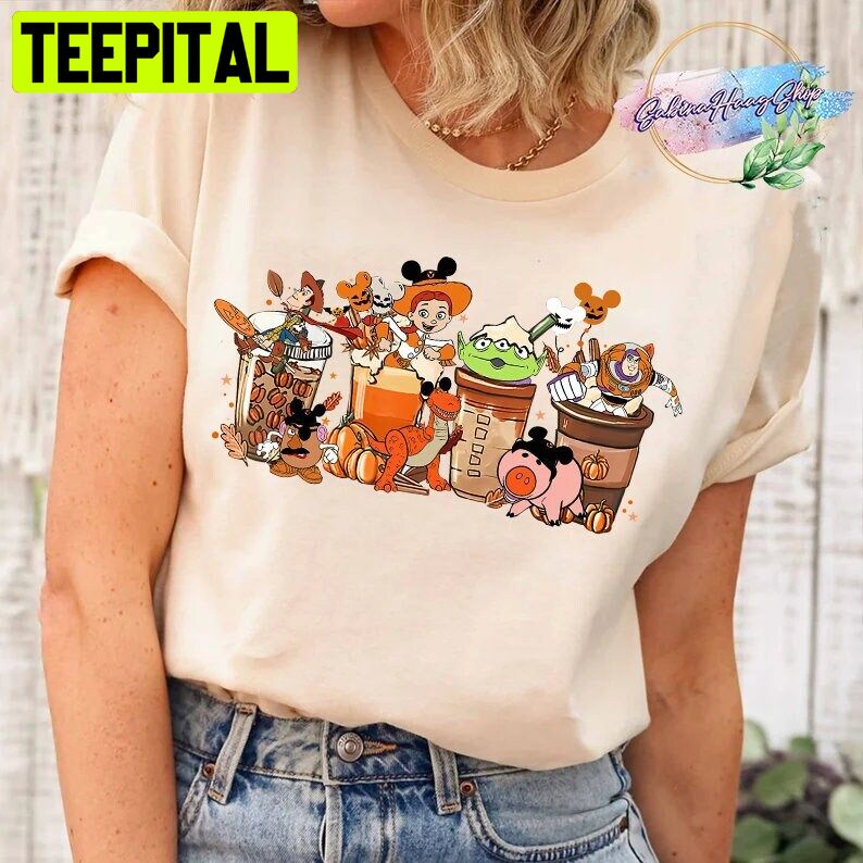 Toy Story Coffee Latte Fall Trending Unisex Shirt Toy Story Coffee Latte Fall Trending Unisex Shirt