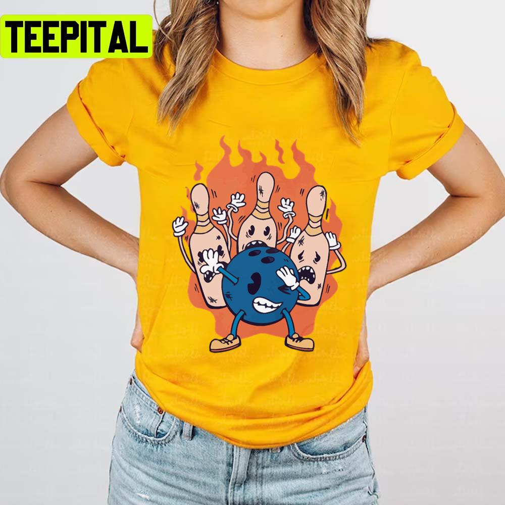 Trending Game Bowling Dabbing Unisex T-Shirt Trending Game Bowling Dabbing Unisex T-Shirt