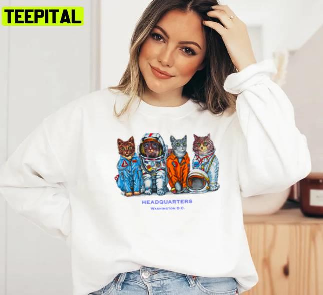 Trending Space Cats Headquarters Unisex Sweatshirt Trending Space Cats Headquarters Unisex Sweatshirt