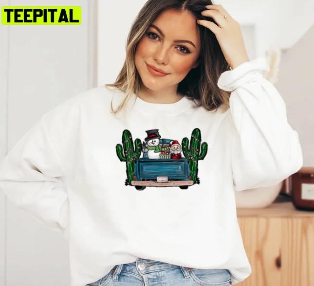 Truck Design Merry Christmas Unisex Sweatshirt Truck Design Merry Christmas Unisex Sweatshirt
