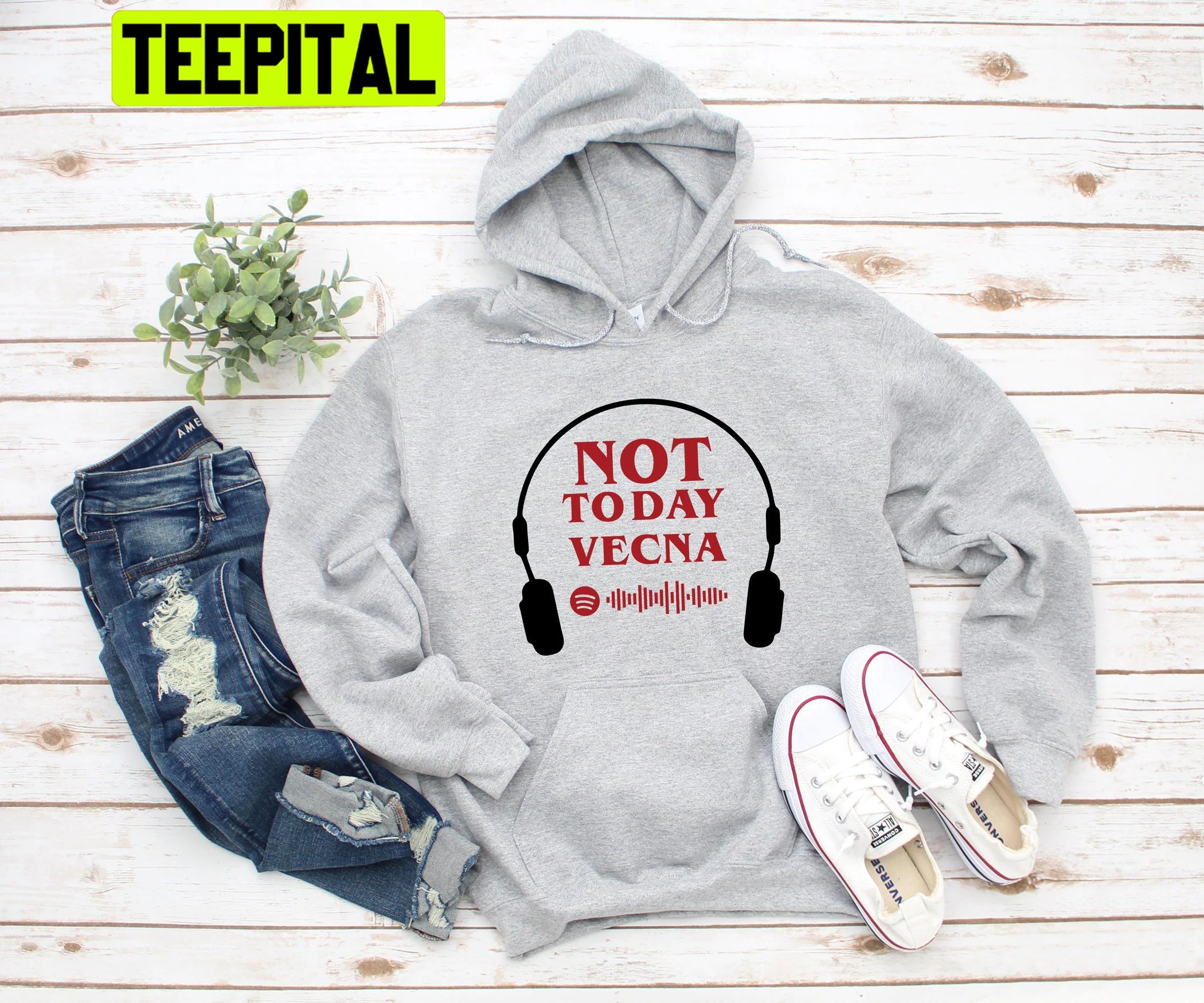 Tv Show Not Today Vecna Stranger Things Season 4 Trending Unisex Hoodie Tv Show Not Today Vecna Stranger Things Season 4 Trending Unisex Hoodie