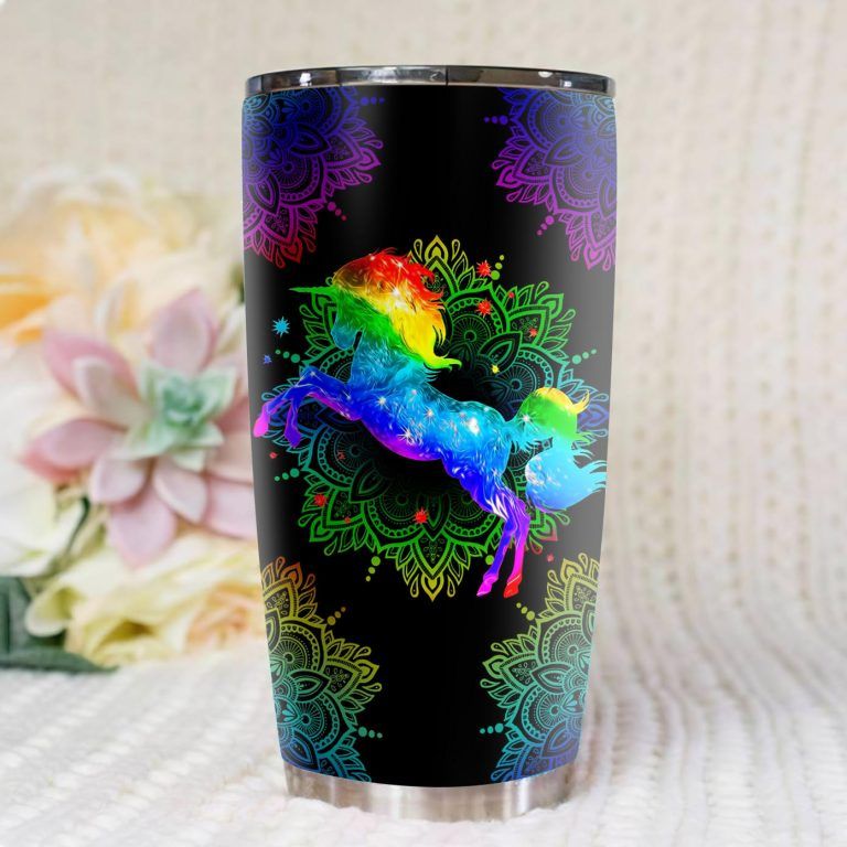 Unicorn Mandala Stainless Steel Cup Unicorn Mandala Stainless Steel Cup