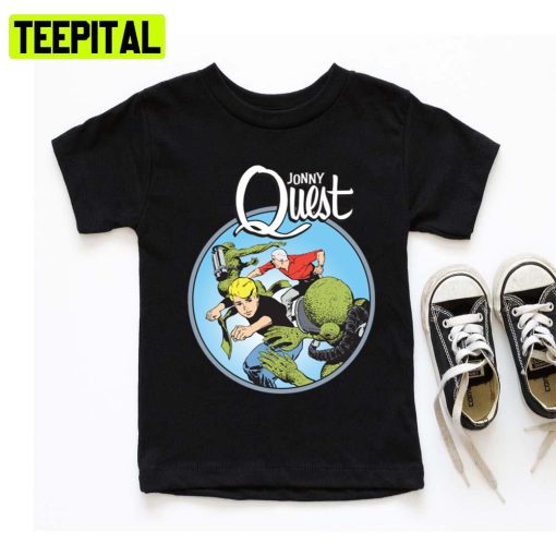 Vintage Art Of Jonny Quest Lizard Men Hoodie