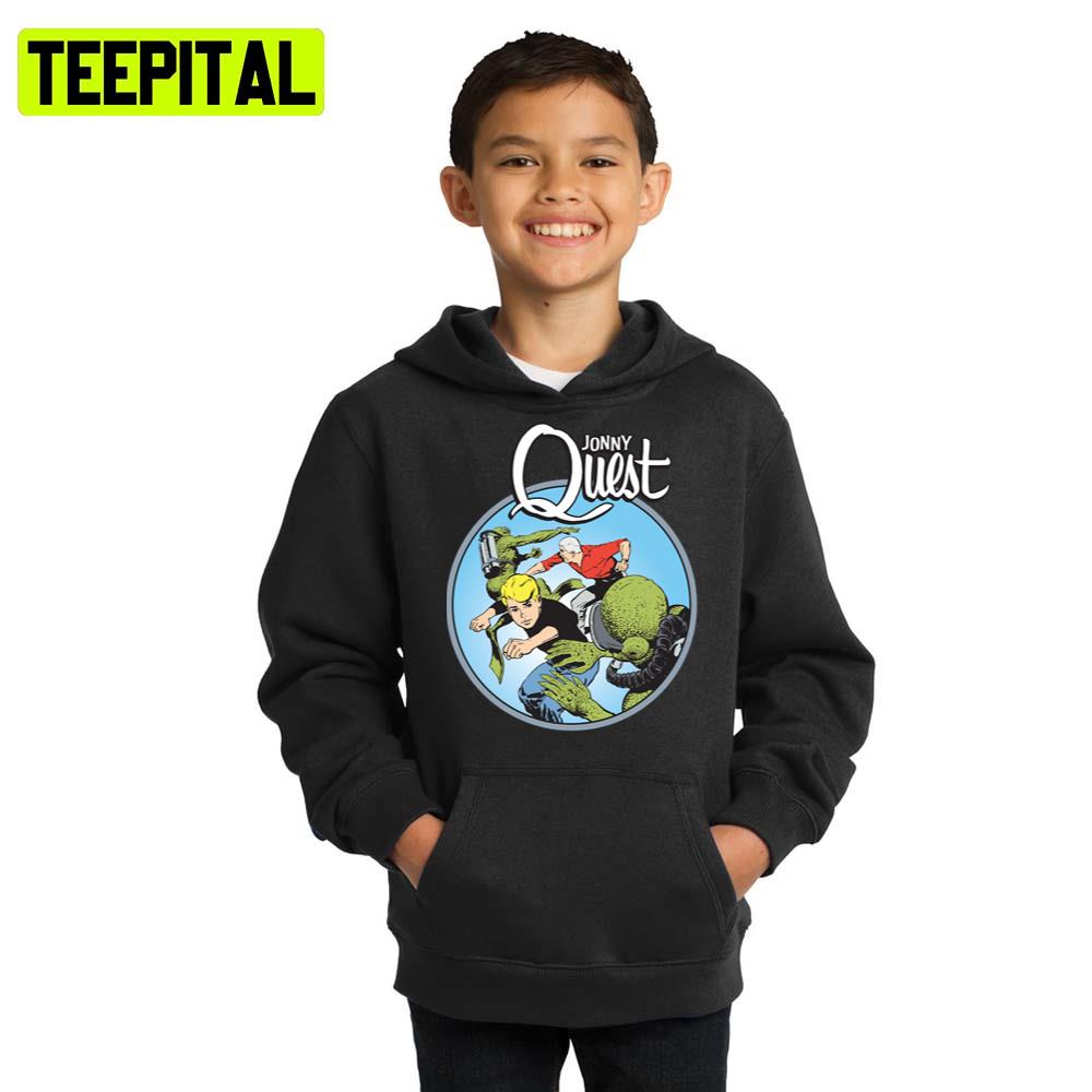 Vintage Art Of Jonny Quest Lizard Men Hoodie Vintage Art Of Jonny Quest Lizard Men Hoodie