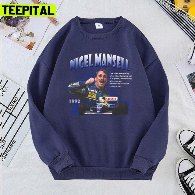 Vintage Design Premium Nigel Mansell Formula 1 Car Racing F1 Unisex T-Shirt Vintage Design Premium Nigel Mansell Formula 1 Car Racing F1 Unisex T-Shirt
