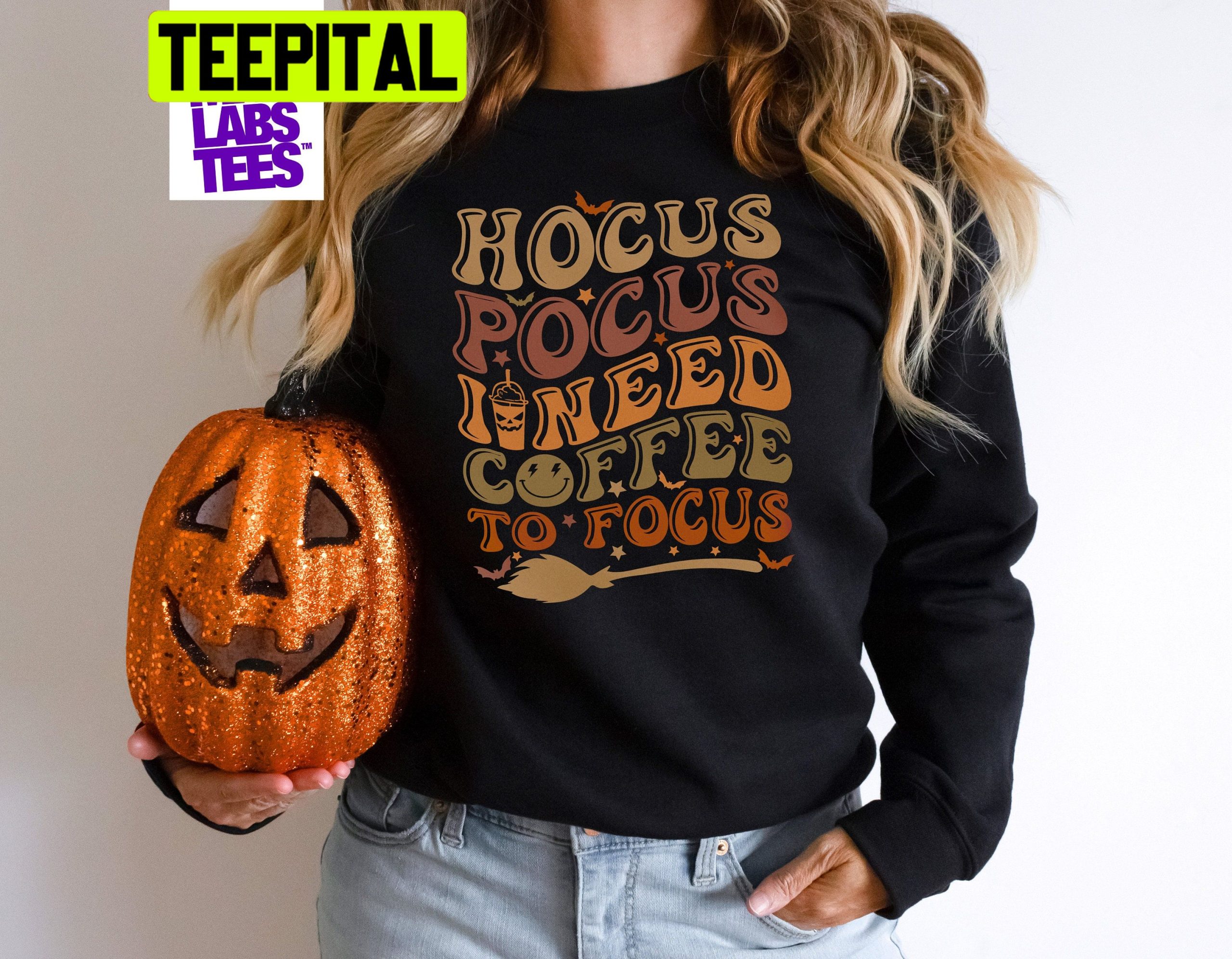 Vintage Hocus Pocus I Need Coffee To Focus HalloweenTrending Unisex Shirt Vintage Hocus Pocus I Need Coffee To Focus HalloweenTrending Unisex Shirt