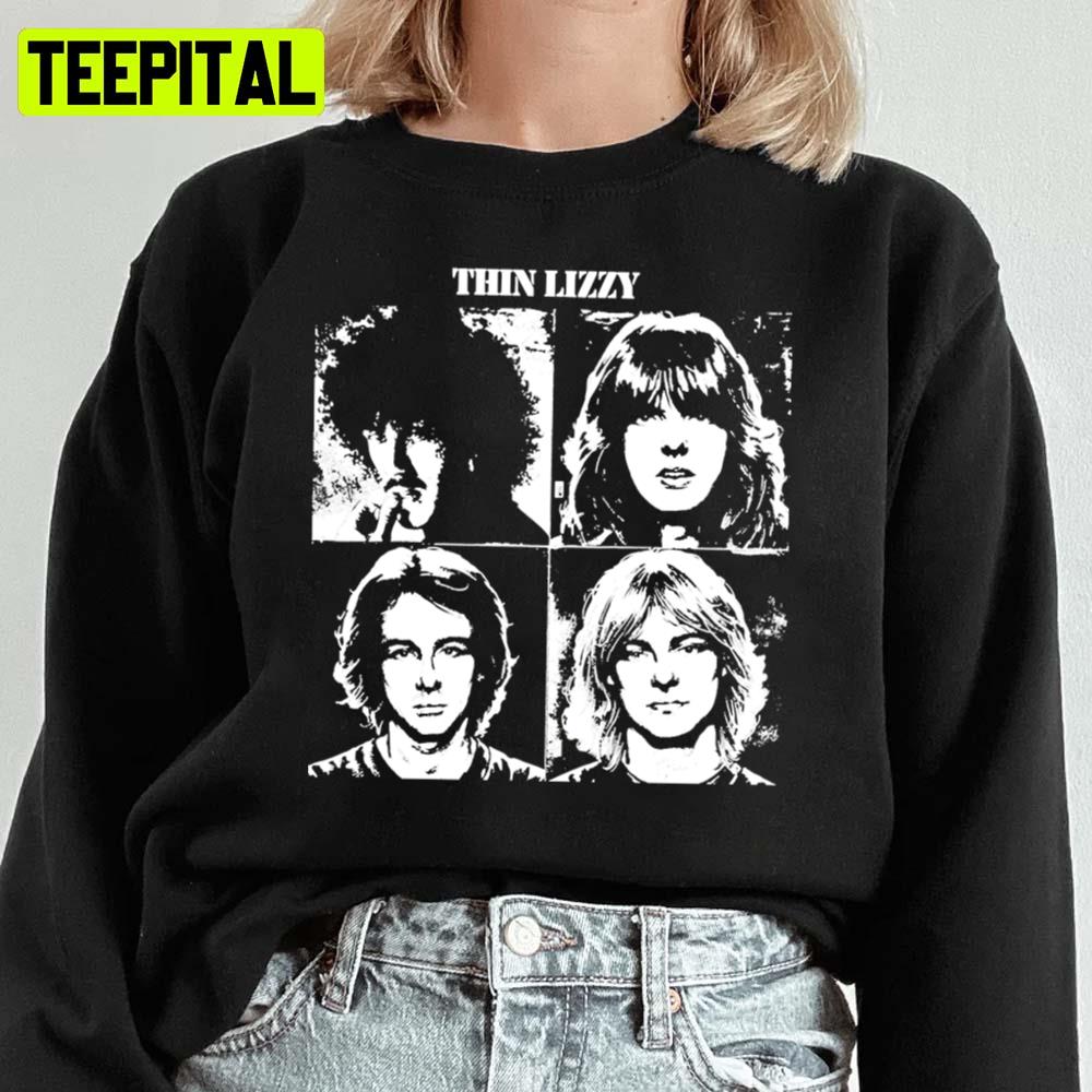 Vintage Thunder And Lightning Thin Lizzy 70s Unisex Sweatshirt Vintage Thunder And Lightning Thin Lizzy 70s Unisex Sweatshirt