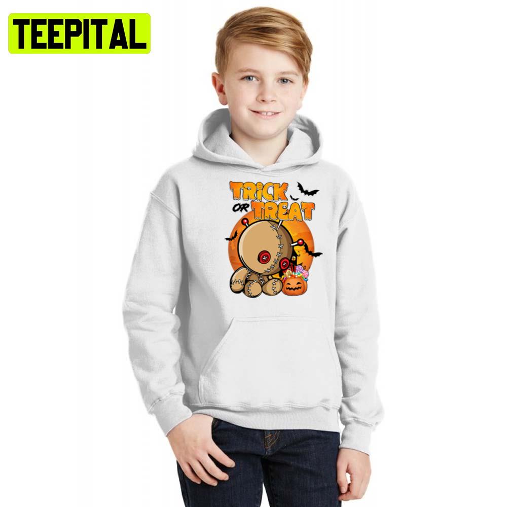 Voodoo Doll Scary Trick Or Treat Halloween Illustration Hoodie Voodoo Doll Scary Trick Or Treat Halloween Illustration Hoodie