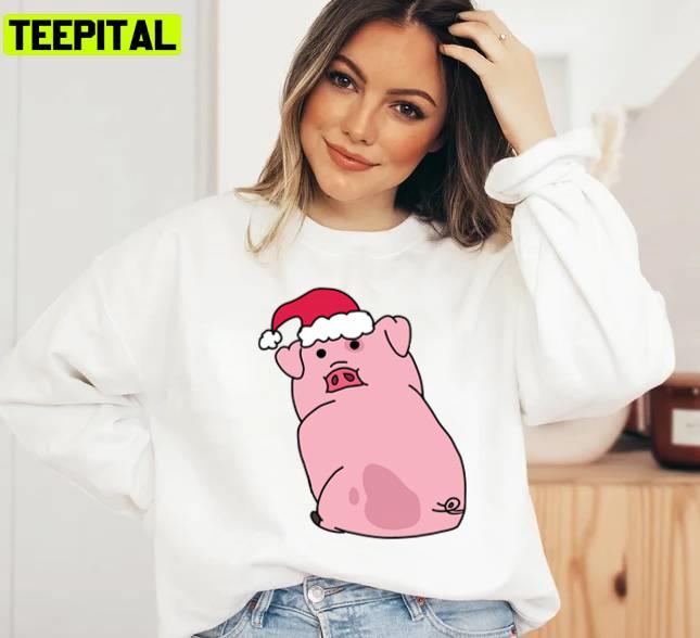 Waddles The Pig Christmas Unisex Sweatshirt Waddles The Pig Christmas Unisex Sweatshirt
