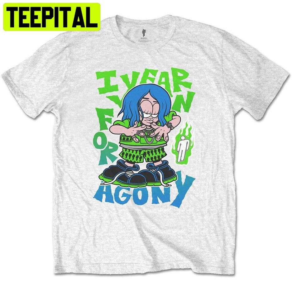 White Billie Eilish Agony Trending Unisex Shirt White Billie Eilish Agony Trending Unisex Shirt