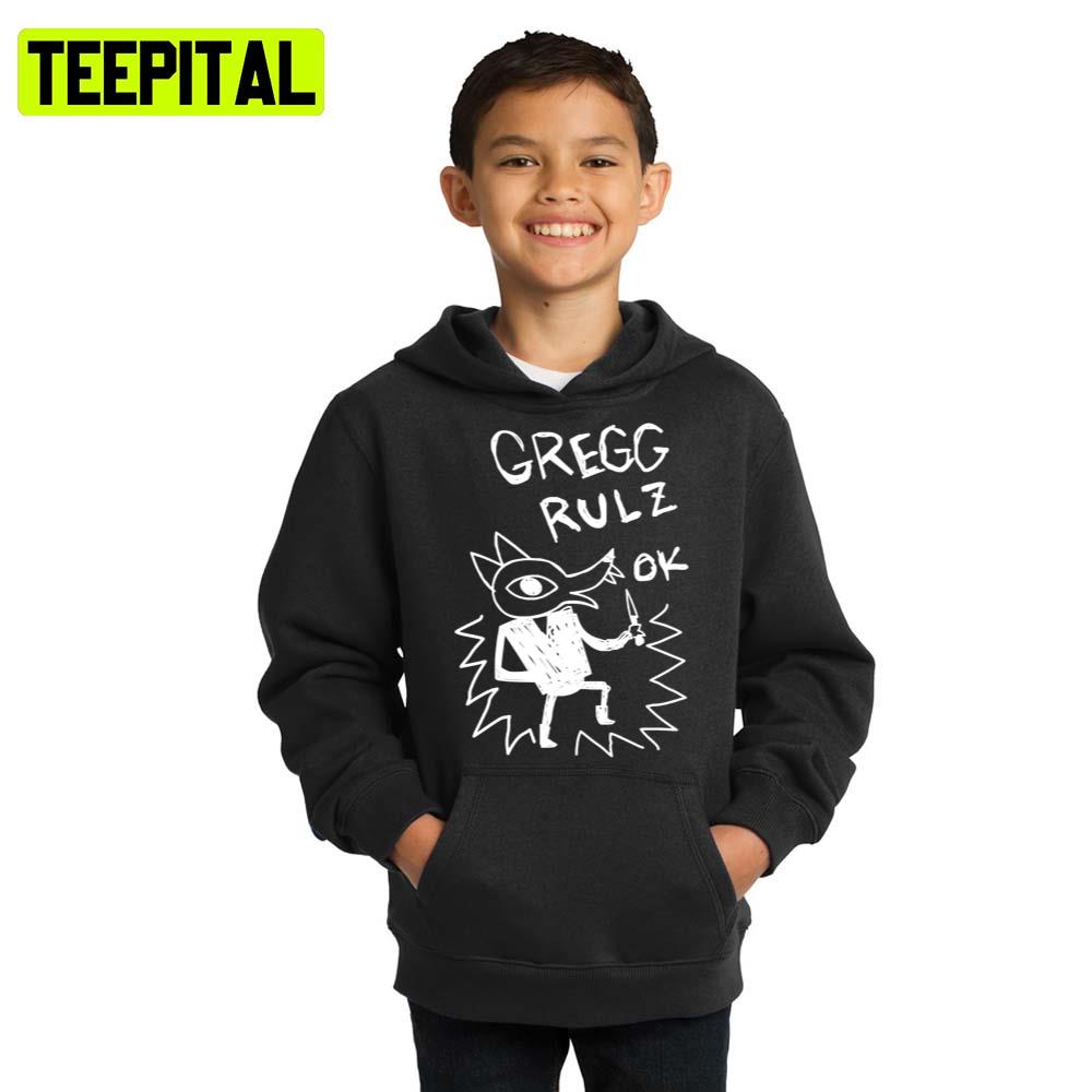 White Design Gregg Rulz Ok Night In The Woods Hoodie White Design Gregg Rulz Ok Night In The Woods Hoodie