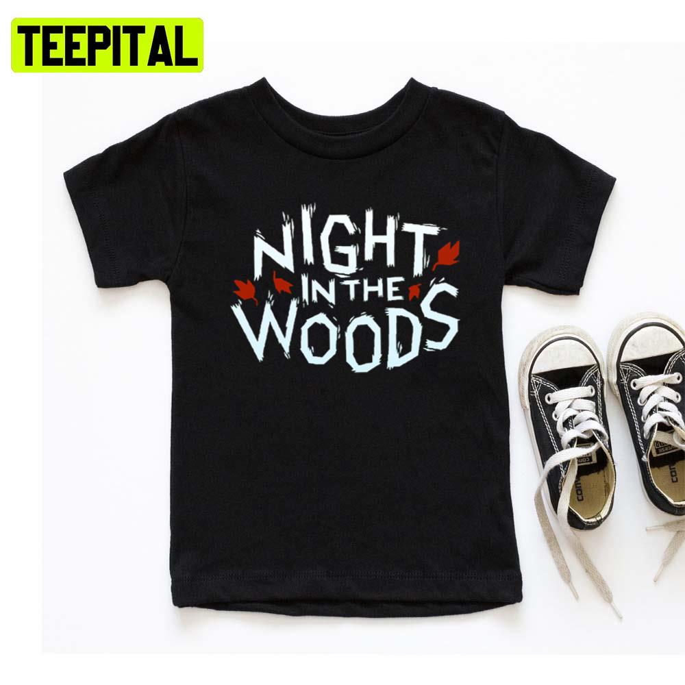 White Text Logo Night In The Woods Hoodie White Text Logo Night In The Woods Hoodie