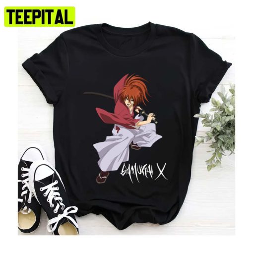 White Text Rurouni Kenshin Samurai X Unisex Sweatshirt