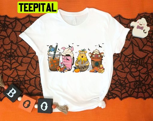 Winnie The Pooh Halloween Coffee Latte Trending Unisex Shirt