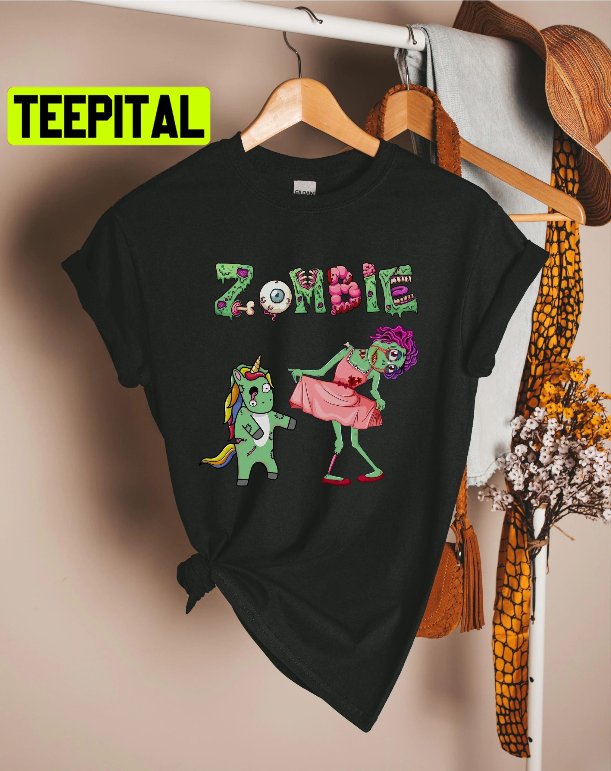 Zombie Cute Halloween Trending Unisex Shirt Zombie Cute Halloween Trending Unisex Shirt