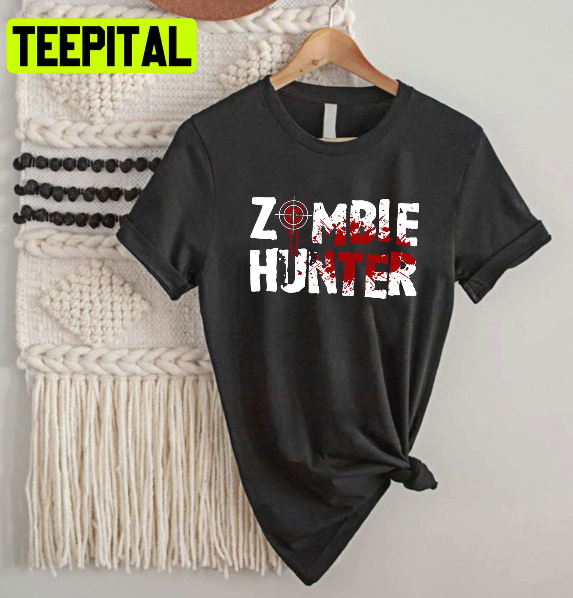 Zombie Hunter Horror Halloween Trending Unisex Shirt Zombie Hunter Horror Halloween Trending Unisex Shirt