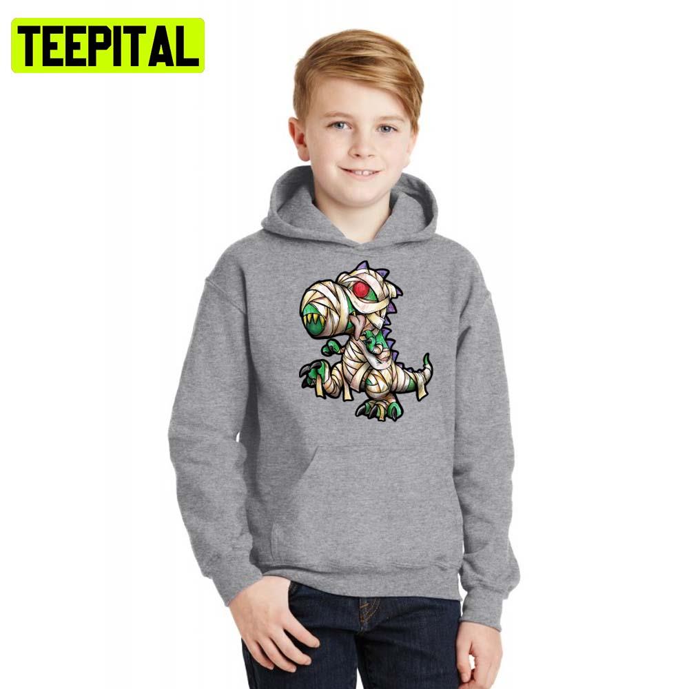Zombie T Rex Halloween Illustration Hoodie Zombie T Rex Halloween Illustration Hoodie