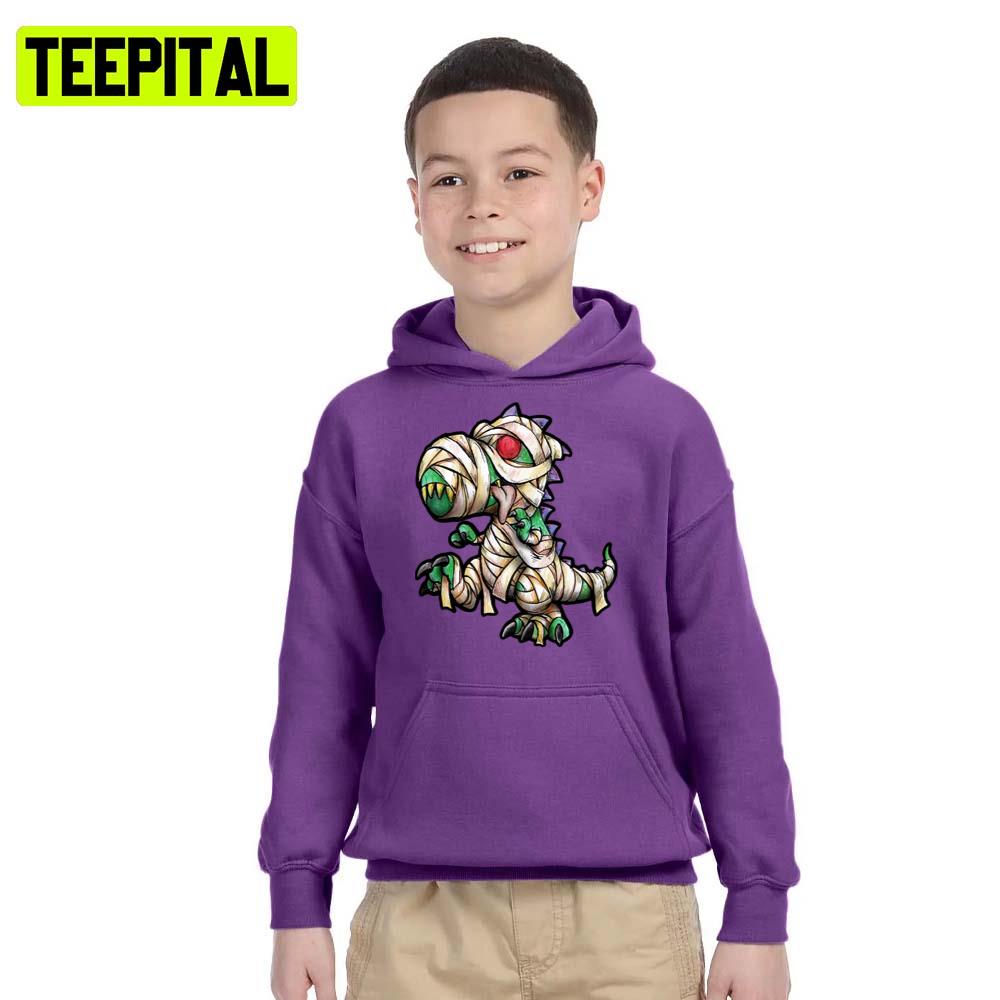 Zombie T Rex Halloween Illustration Hoodie Zombie T Rex Halloween Illustration Hoodie