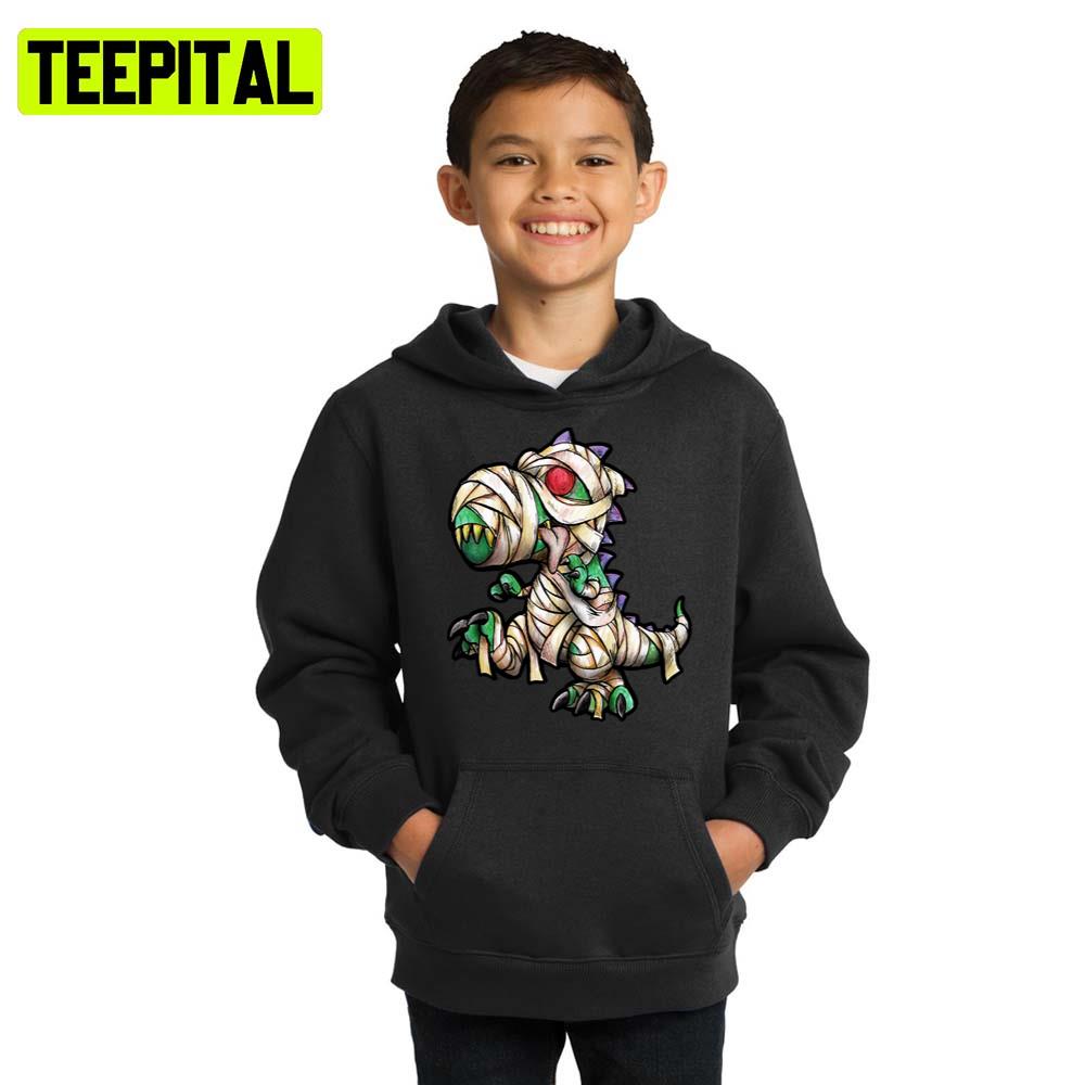 Zombie T Rex Halloween Illustration Hoodie Zombie T Rex Halloween Illustration Hoodie